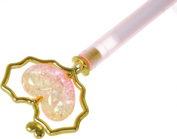 Ручка гелевая Оранжевое сердце 