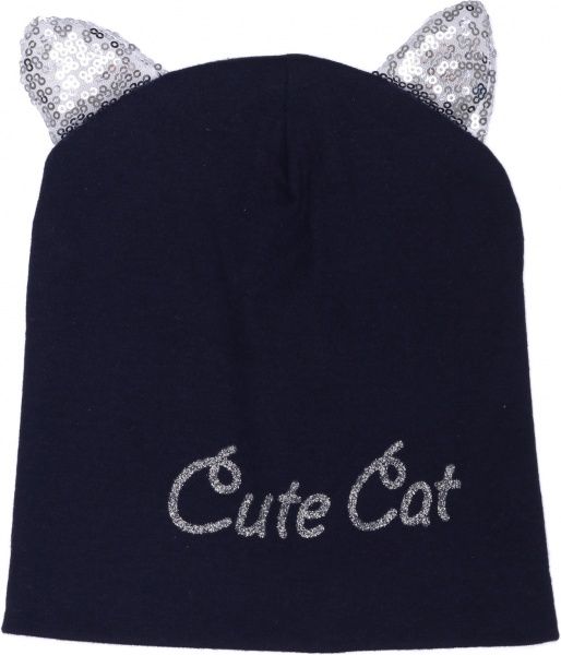 Шапочка детская для девочки Kraft 345-Т р.50-52 темно-синий 