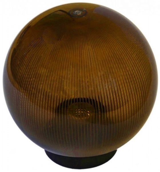 Світильник парковий E.NEXT e.street.light.250.smoke3.pr Куля E27 IP44 золото призматичне l0120091 