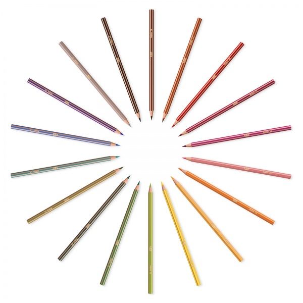 Набір кольорових олівців Evolution Stripes 18 шт. BIC