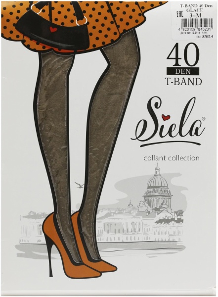Колготки SIELA T BAND 40 den glase р. 3 бежевый 