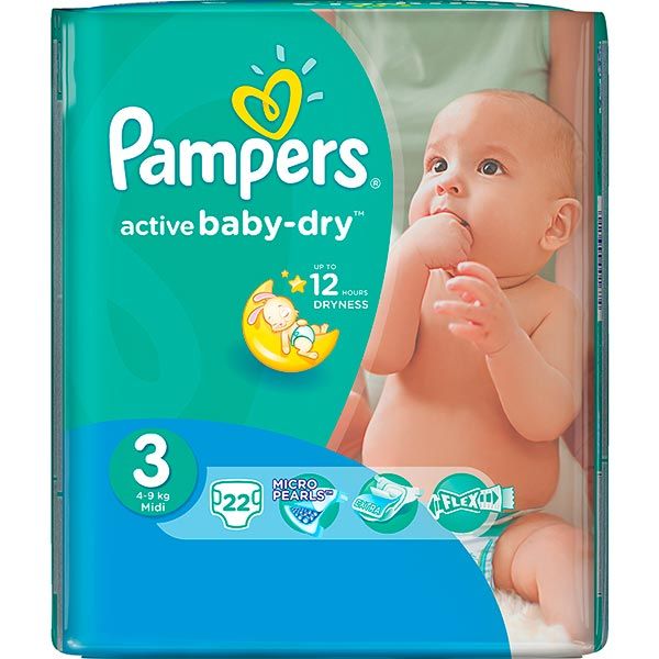 Подгузники Pampers Midi 4-9 кг 22 шт