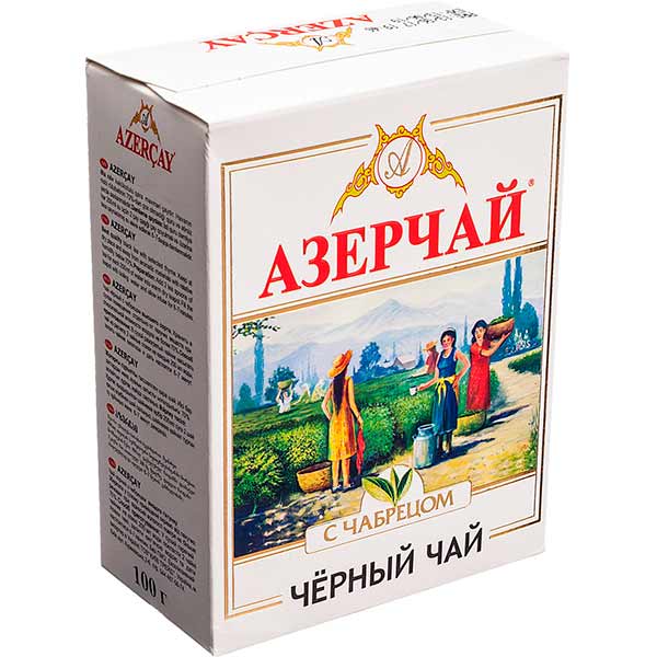 Чай черный Azercay с чебрецом к/к г100 