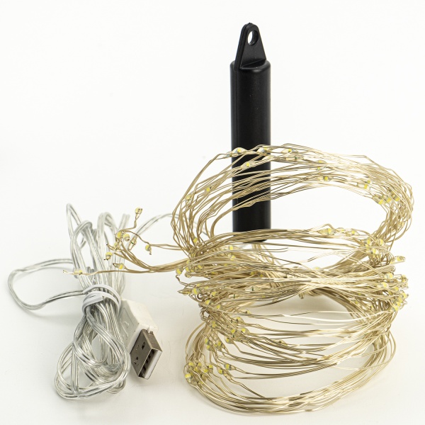 Декоративная гирлянда Altalusse (INL-2107U-200 Cold) встроенный светодиод (LED) 200 ламп 2 м 