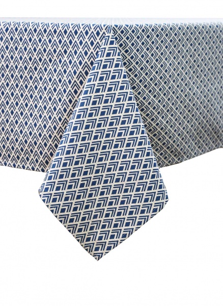 Скатерть Joy синий рисунок 136x180 см мульти La Nuit 