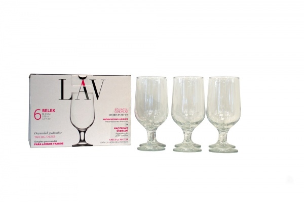 Набор бокалов для пива Belek 375 мл 6 шт. LAV 