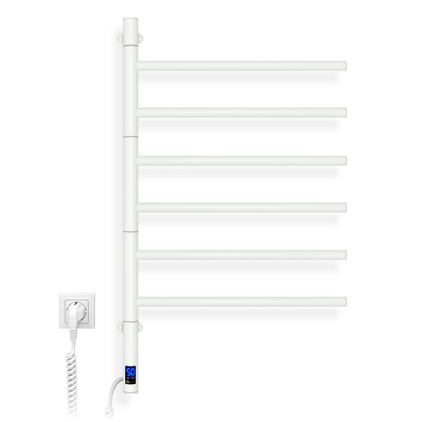 Рушникосушарка електрична NAVIN Arabesque 480х800 мм Sensor з таймером біла (12-123033-4880) 