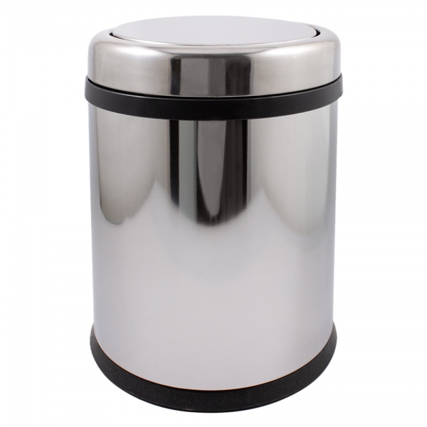 Ведро для мусора EforMetal 8 л хром 64178