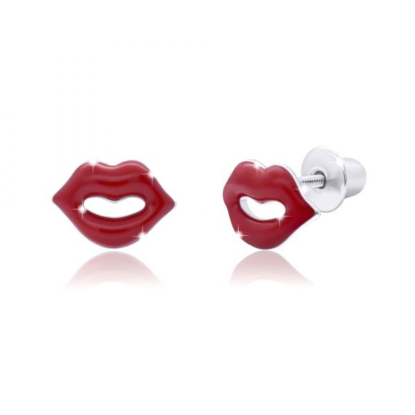 Сережки-пусети UMa&UMi Губки червоні