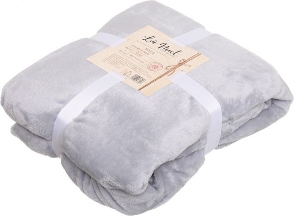 Плед Халцедон 200x220 см серый La Nuit 