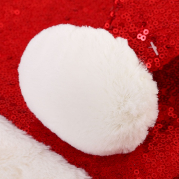 Шапка Діда Мороза з пайетками 46х30 см в асортименті