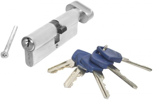 Цилиндр Apecs EC-70-C-NI (CIS) 35x35 ключ-вороток 70 мм хром