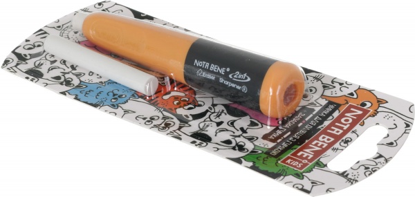 Точилка для карандаша с резинкой + запасная резинка Nota Bene
