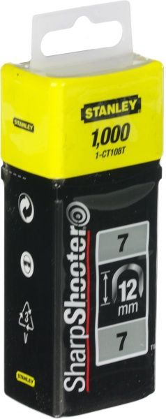 Скобы для ручного степлера Stanley 12 мм 1000 шт. 1-CT108T