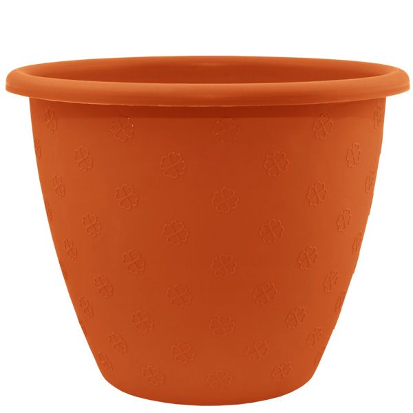 Кашпо пластикове Алеана Верона круглий 15л теракот (112012) 