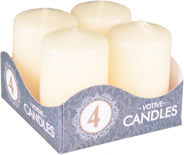 Набір свічок лак екрю 60х40 мм 4 шт. Pako-If