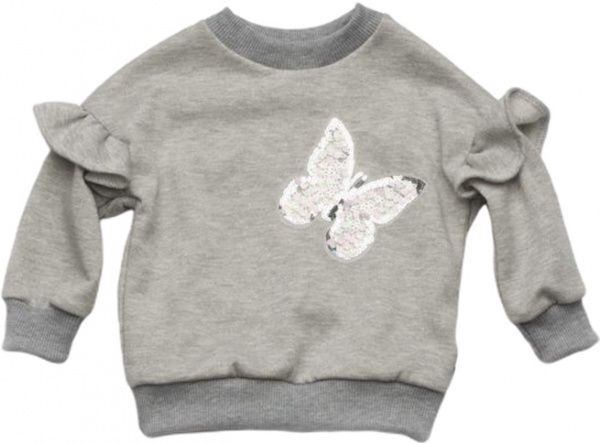 Свитшот Модний Карапуз Бабочка р.98 серый 03-00859-0 