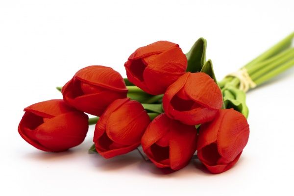 Букет тюльпанов искусственный 7 шт., 30 см красный Home Seasons Decor