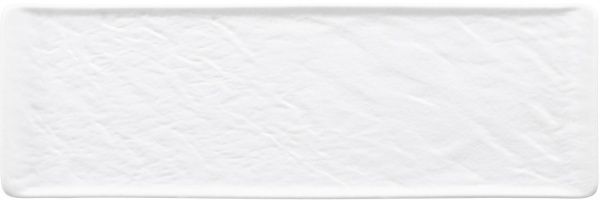 Блюдо сервірувальне прямокутне Lavastone White Surf 30х10 см 