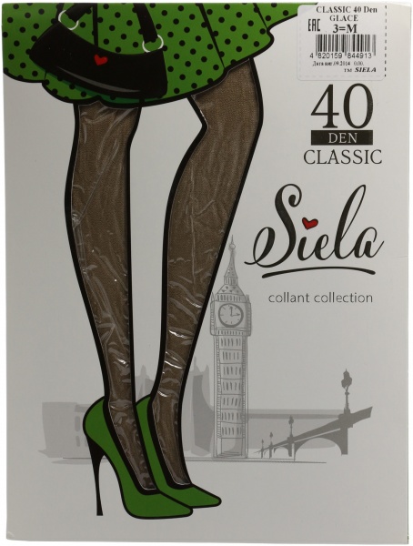 Колготки SIELA CLASSIC 40 den glase р. 3 бежевый 