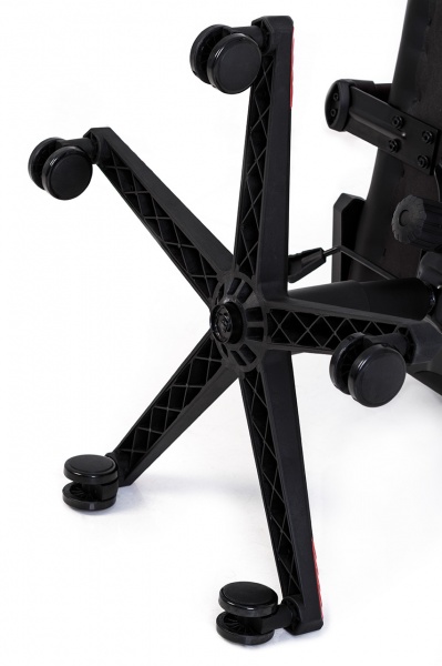 Крісло Nowy Styl HEXTER MX R1D TILT PL70 ECO/01 BLACK/RED FR чорний/червоний 