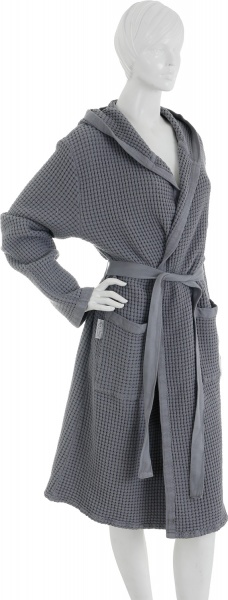 Халат La Nuit Stone Wash р. M серый 