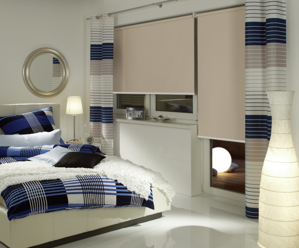 Ролета мини Gardinia Жемчужина 54x185 см бежевая 