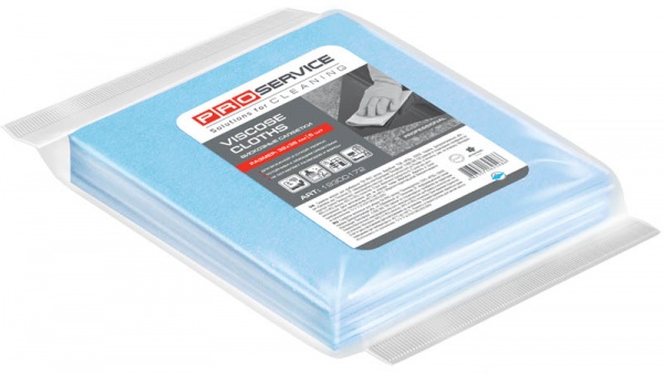 Салфетки вискозные PROservice 32x38 см см 5 шт./уп. / синий