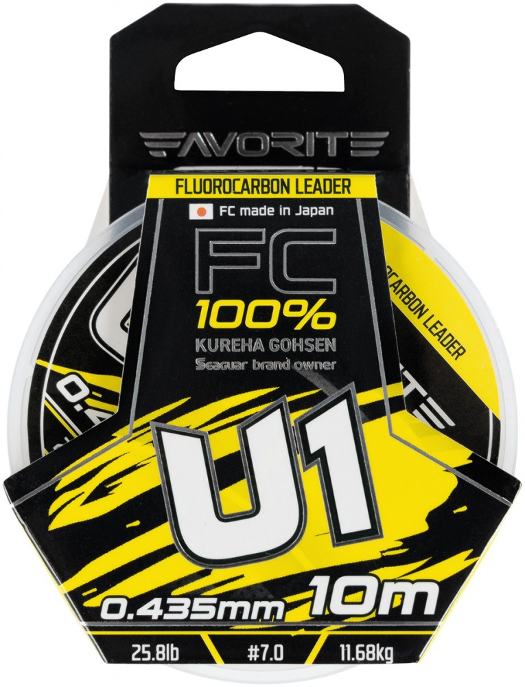Флюорокарбон Favorite 10 м 0,44 мм 11,68 кг U1 FC