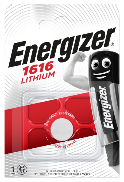 Батарейка Energizer Lithium CR1616 1 шт. (E300843903) 