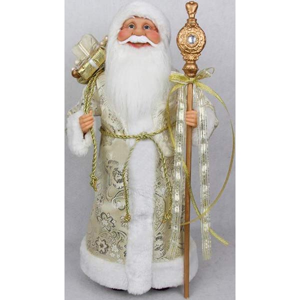 Фигура Дед Мороз золотой 46 см