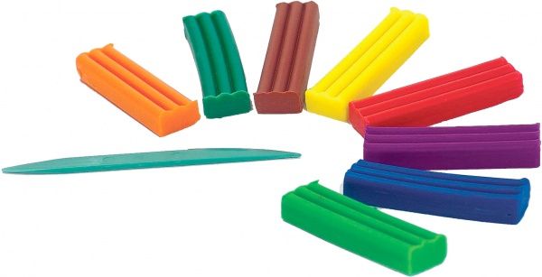 Пластилін восковий 10 кольорів (х) 1 вересня