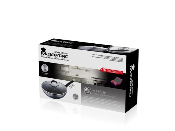 Сковорода wok 28 см BGMP-3289-BK Masterpro Home Edition Black Bergner