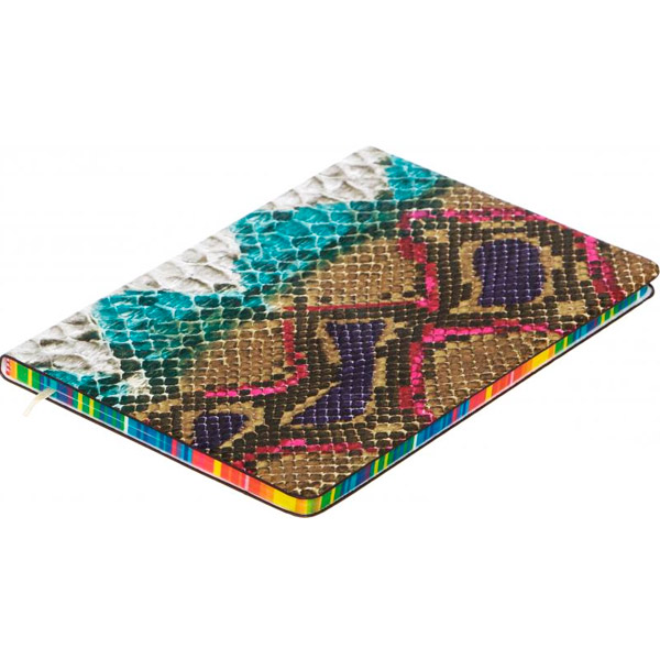 Блокнот Змія A5 80 аркушів бірюзово-білий