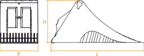 Противооткатный упор LOKHEN DIN 76051/E53 для грузовых полуприцепов 600050100