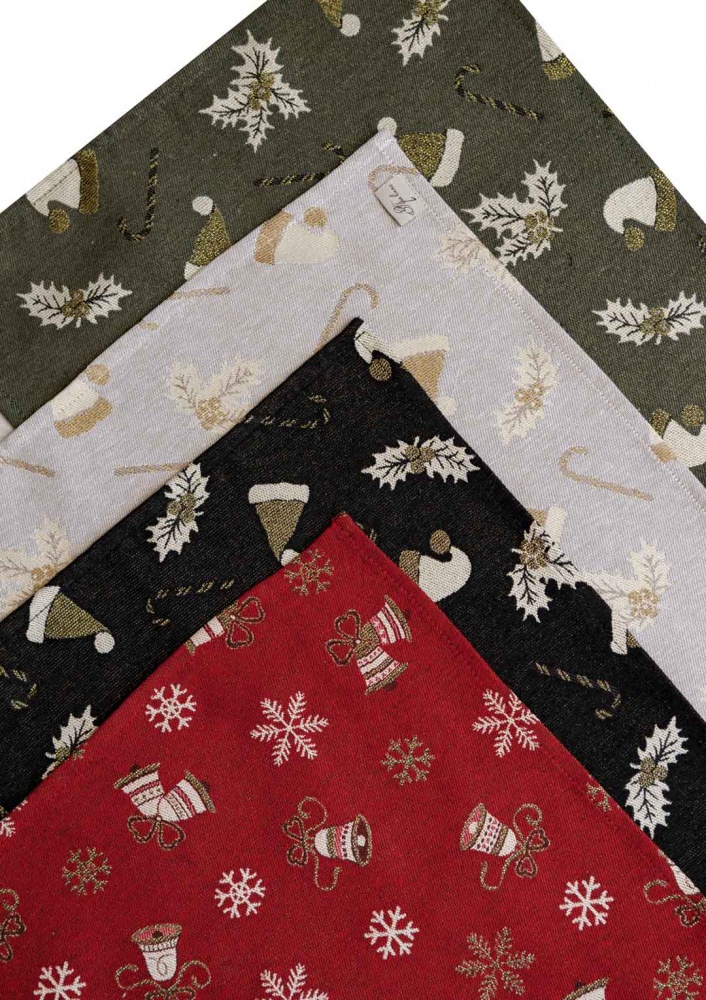 Серветка декоративна Прованс Шапочки на зеленому 45x35 см