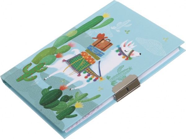 Блокнот детский на замочке в подарочной коробке с ручкой Malevaro Лама (641805-A)