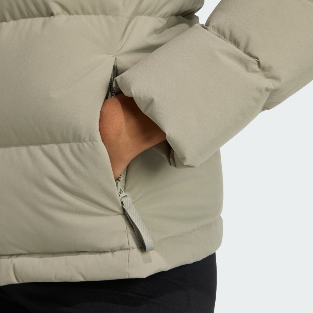 Пуховик жіночий зимовий Adidas W Helionic Hd J JX3027 р.XS бежевий