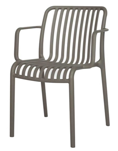 Стул Prestol Чил с подлокотниками серый / серый