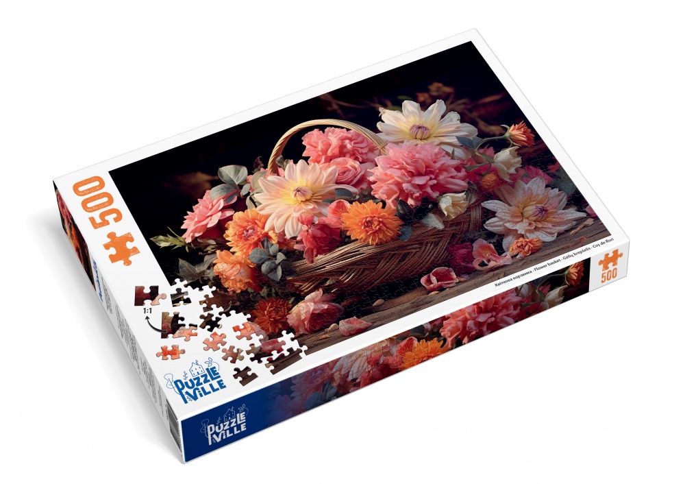 Пазл PUZZLEVILLE Корзина цветов 500 элементов PZL500_14