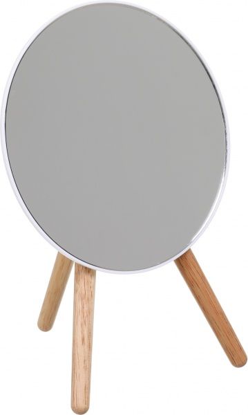Дзеркало косметичне Luna на дерев'яних ніжках 24х16,5 см білий LT1907-1 