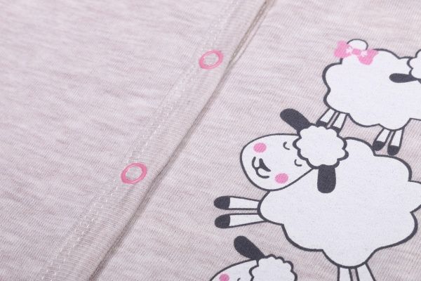 Боді дитяче для дівчинки Baby Veres Sheep heat р.68 коричневий 
