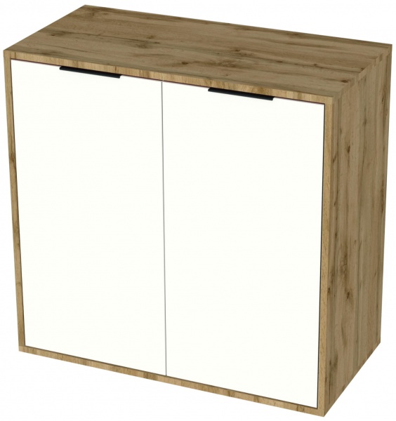 Комод SOKME 2Д Нитро дуб вотан/белый 