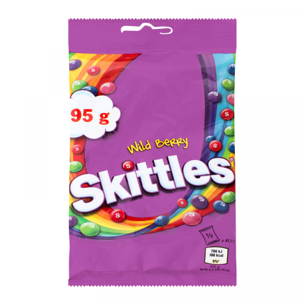 Драже жевательные Skittles дикие ягоды 95 г 