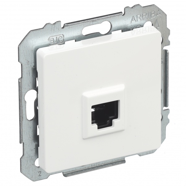 Розетка комп’ютерна із заземленням Siemens Line IP20 полярно-білий 5TG20782WH01