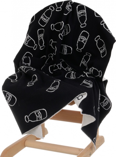 Плед Banian Милки Вей 90x100 см молочный с принтом 