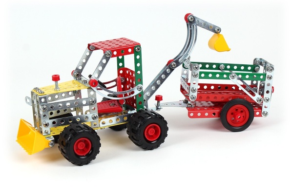 Конструктор металевий ТехноК Трактор з прищепом 4876