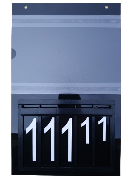 Табличка кассета для цен односторонняя А4 с карманом А5 и цифрами 2 шт. 