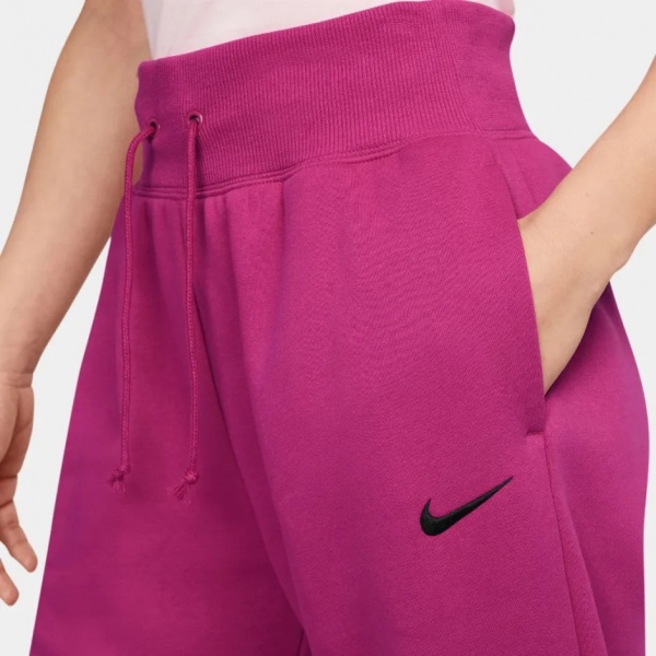 Брюки Nike W NSW PHNX FLC HR OS PANT DQ5887-615 р. L розовый
