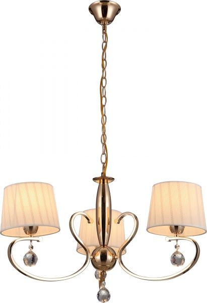 Люстра подвесная Altalusse 3x40 Вт E14 слоновая кость/золото INL-1146P-03 Ivory Gold 